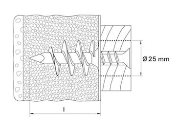 Obrázek 2 produktu Hmoždinka do polystyrenu FID Fischer – 50 mm