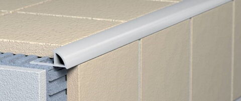 Obrázek produktu Profil ukončovací oblý s přepážkou PVC bílá – 6 × 2500 mm