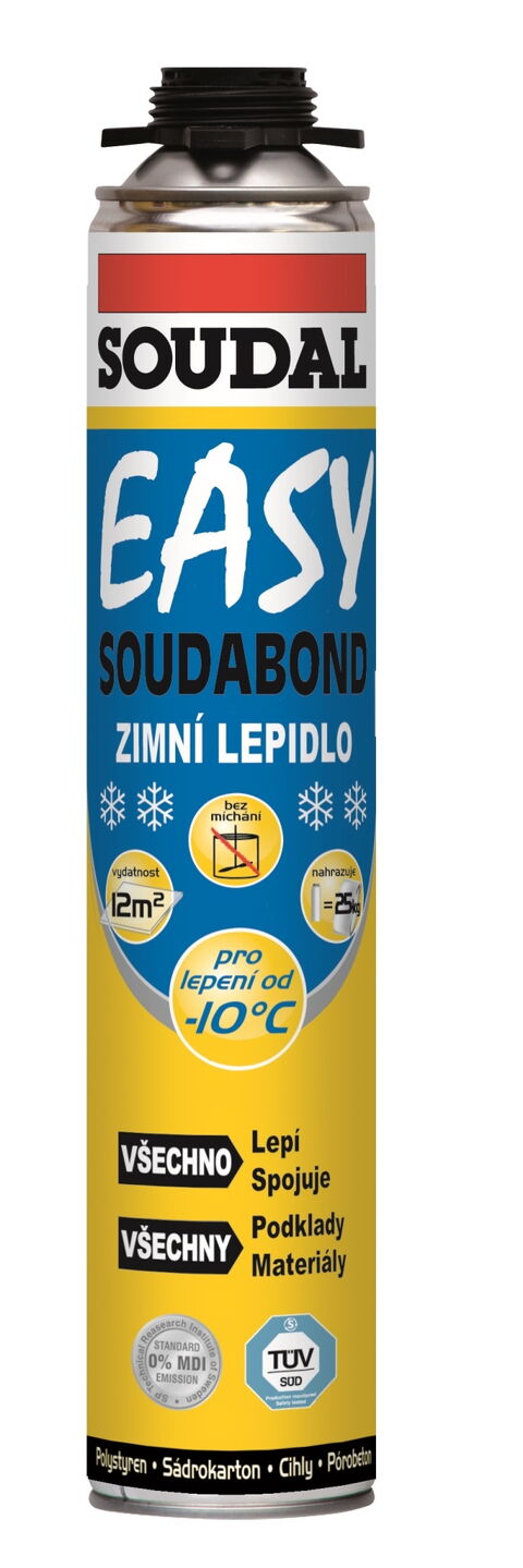 Obrázek produktu Pěna lepicí pistolová zimní Soudal Soudabond Easy – 750 ml 