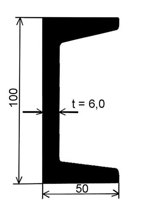 Obrázek produktu Nosník U 100 – 12 m