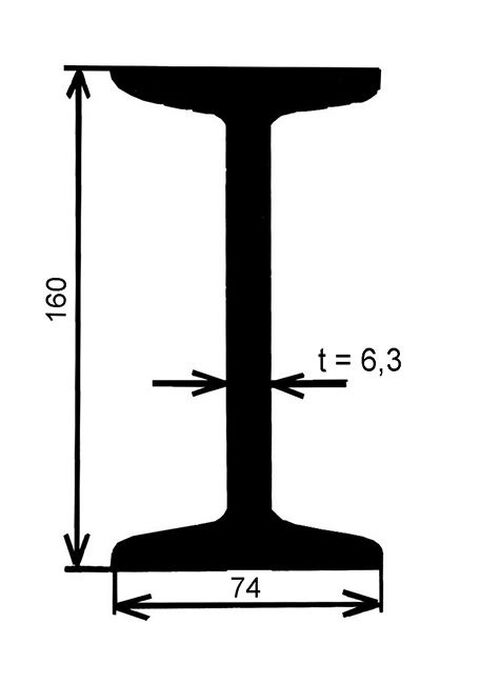 Obrázek produktu Nosník I 160 – 12 m