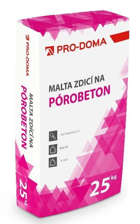 Obrázek produktu Malta zdicí na pórobeton PRO-DOMA – 25 kg