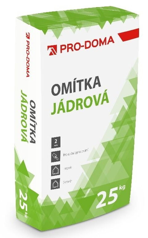 Obrázek produktu Omítka jádrová ruční 2 mm PRO-DOMA – 25 kg