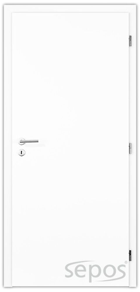 Obrázek produktu Dveře kašírované plné pravé bílé oblá hrana voština – 60 cm