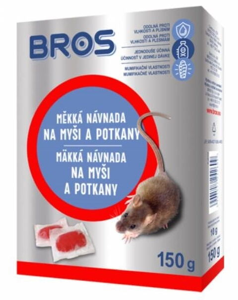 Obrázek produktu Návnada Bros měkká na myši a potkany – 150 g