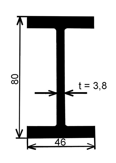 Obrázek produktu Nosník IPE 80 – 12 m