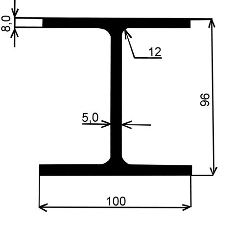 Obrázek produktu Nosník HEA 100 – 12 m