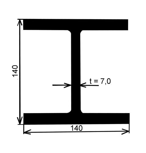 Obrázek produktu Nosník HEB 140 – 12 m