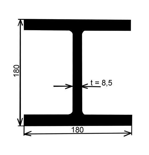 Obrázek produktu Nosník HEB 180 – 12 m