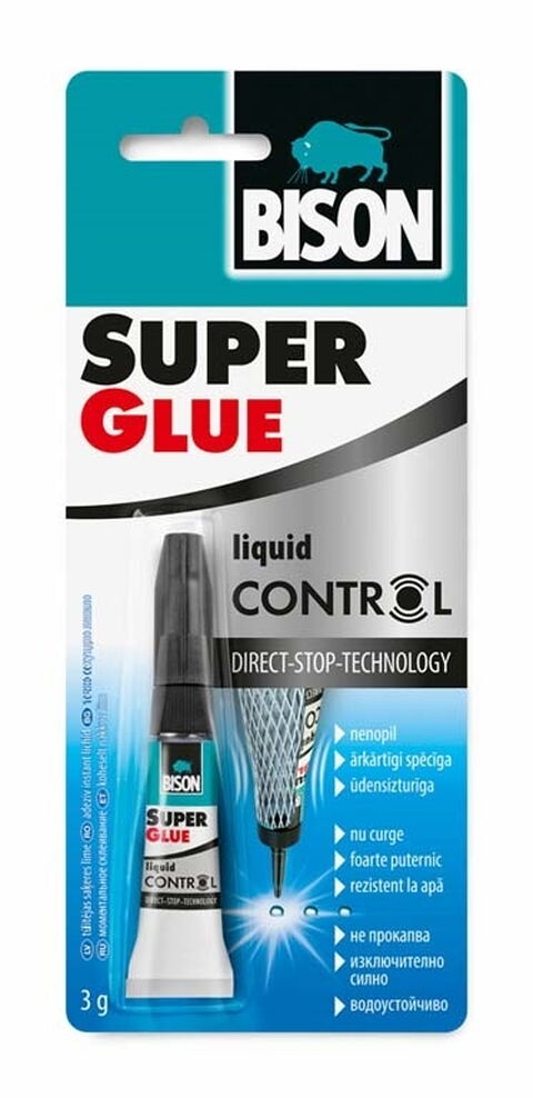 Obrázek produktu Lepidlo vteřinové Bison Super Glue Control – 3 g