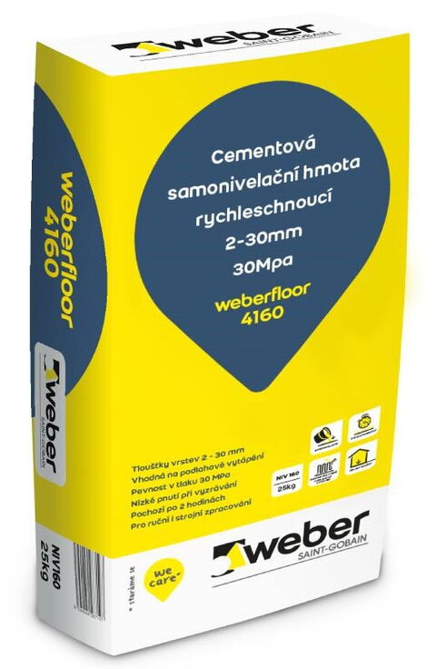 Obrázek produktu Hmota samonivelizační weber floor 4160 – 25 kg