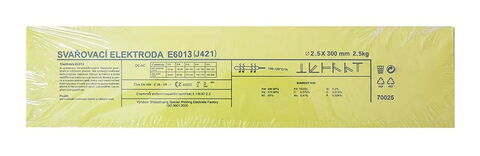 Obrázek produktu Elektroda ER 117 2,5kg E6013 (J421) rutilová – 2,5 × 300 mm 