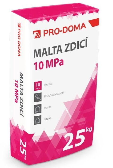 Obrázek produktu Malta zdicí PRO-DOMA 10 MPa – 25 kg 