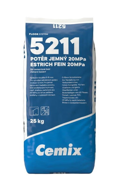 Obrázek produktu Potěr jemný 5211 20 MPa – 25 kg