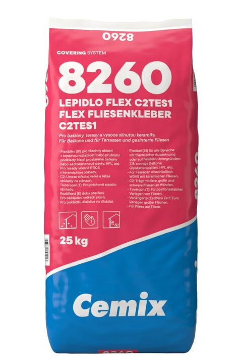 Obrázek produktu Lepidlo Flex Cemix 8260 C2TES1 – 25 kg