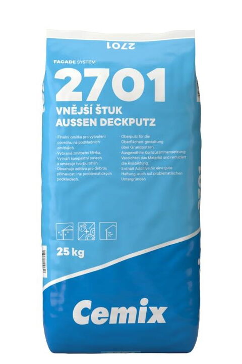 Obrázek produktu Štuk vnější Cemix 2701 – 25 kg