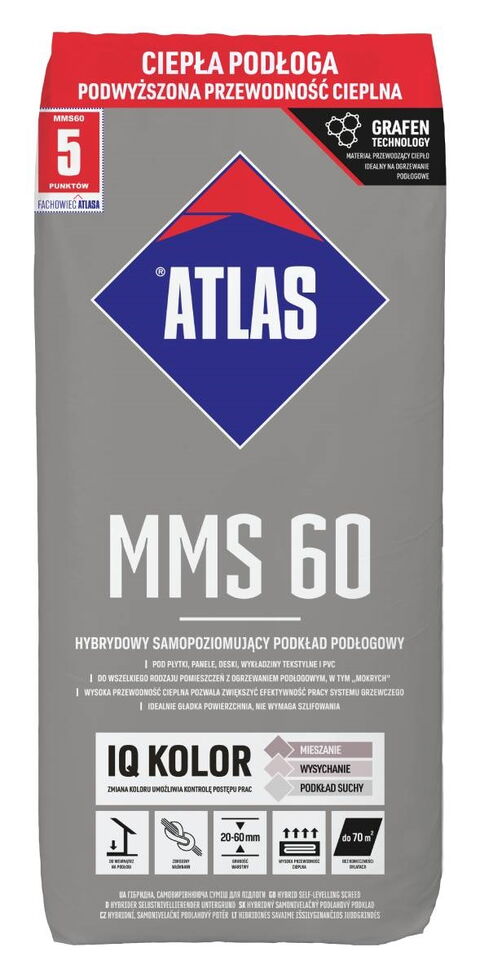 Obrázek produktu Stěrka samonivelační Atlas MMS 60 hybridní – 25 kg