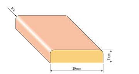 Obrázek produktu Lišta krycí – 29 × 7 × 2000 mm